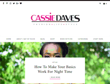 Tablet Screenshot of cassiedaves.com